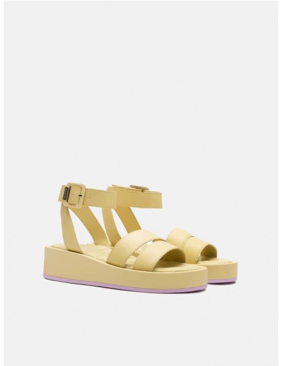 Sandalia TOWN AMARILLO de HOFF para mujer en piel - AMARILLO 2