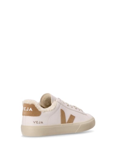 VEJA Zapatilla de mujer CAMPO WINTER WHITE DESERT de cuero