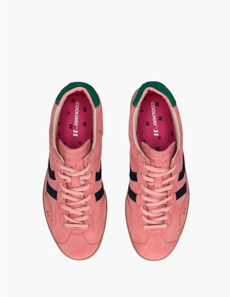 COOLWAY zapatilla KIZUNA PINK PARTY en color rosa de serraje
