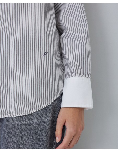 YERSE CAMISA DE RAYAS DE ALGODON 41645