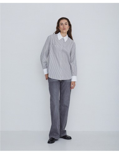 YERSE CAMISA DE RAYAS DE ALGODON 41645