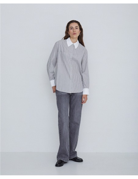 YERSE CAMISA DE RAYAS DE ALGODON 41645