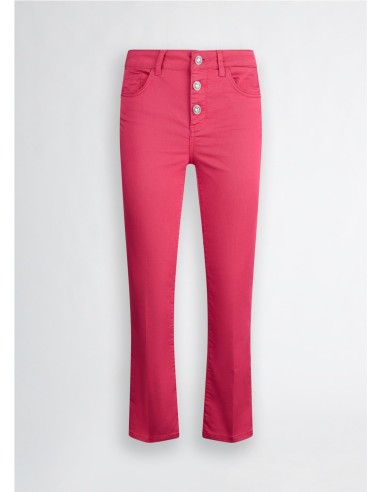 LIU JO PANTALON TOBILLERO DE TALLE ALTO WA5416.T7144 WH ACAMPANADO