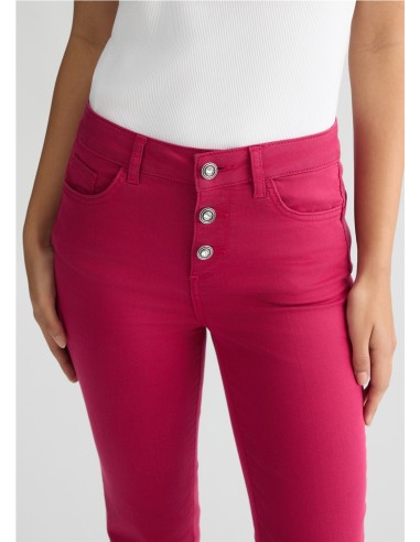 LIU JO PANTALON TOBILLERO DE TALLE ALTO WA5416.T7144 WH ACAMPANADO