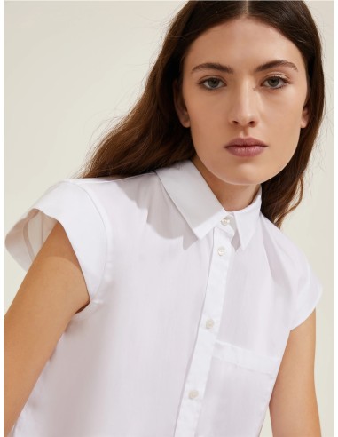 SALMO-CAMISA SM POPELIN BLANCO