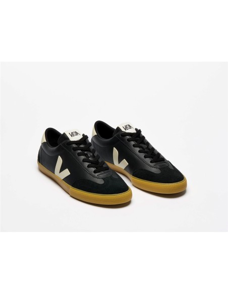 VEJA VOLLEY OT LEATHER BLACK PIERRE DE MUJER VO2020510A CUERO ORGANICO