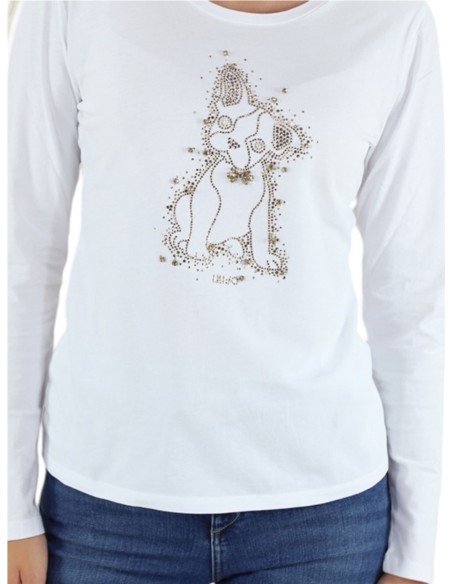 MF5519.JS923 CAMISETA LIU JO DE MUJER DE MANGA LARGA