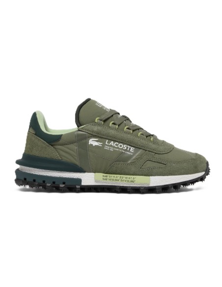 Lacoste Elite Active Khaki de hombre. Zapatilla tipo running