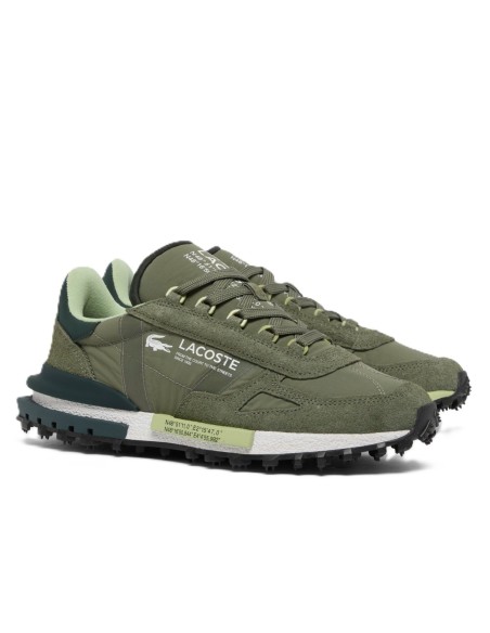 Lacoste Elite Active Khaki de hombre. Zapatilla tipo running