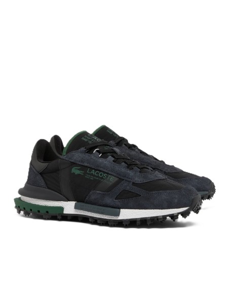 Lacoste Zapatilla Elite Active Black para hombre en nylon y piel