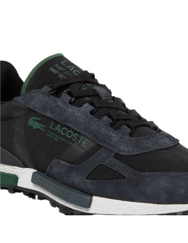 Lacoste Zapatilla Elite Active Black para hombre en nylon y piel