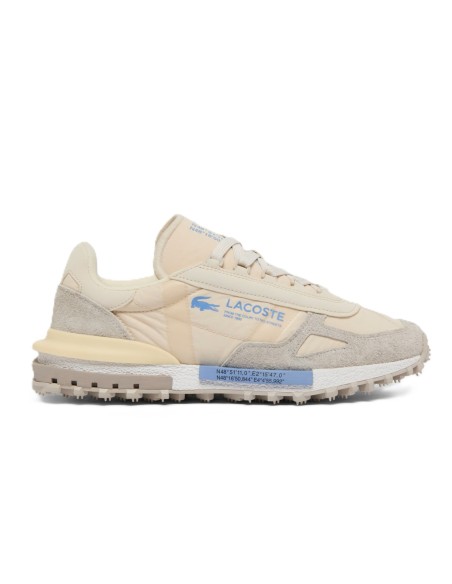 Lacoste Elite Active hombre gry-gry beige grisaceo. Piel y nyon