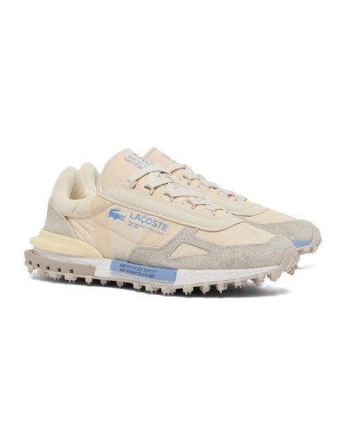 Lacoste Elite Active hombre gry-gry beige grisaceo. Piel y nyon