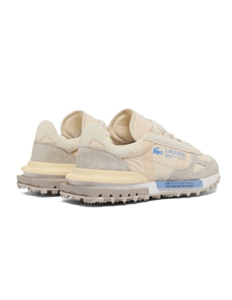Lacoste Elite Active hombre gry-gry beige grisaceo. Piel y nyon