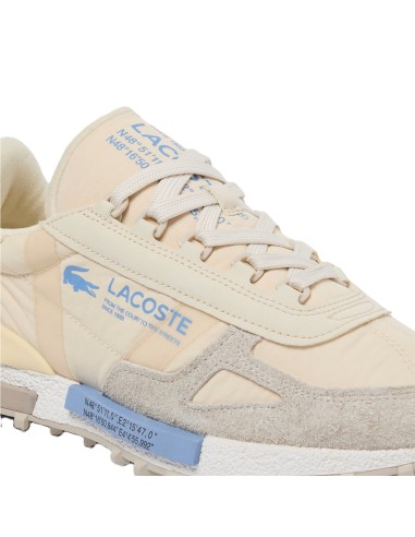 Lacoste Elite Active hombre gry-gry beige grisaceo. Piel y nyon
