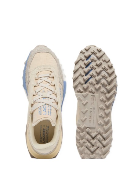 Lacoste Elite Active hombre gry-gry beige grisaceo. Piel y nyon