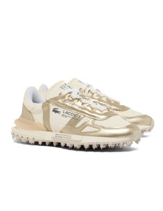 Zapatilla Lacoste Elite Active de mujer beige con detalles dorados 2