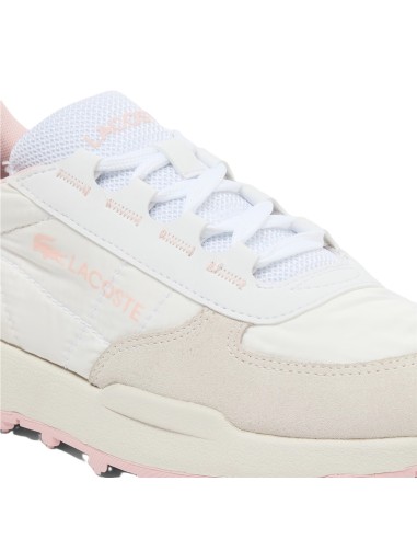 Zapatilla Lacoste de Mujer Elite Active Evo, en blanco y rosa