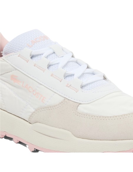 Zapatilla Lacoste de Mujer Elite Active Evo, en blanco y rosa