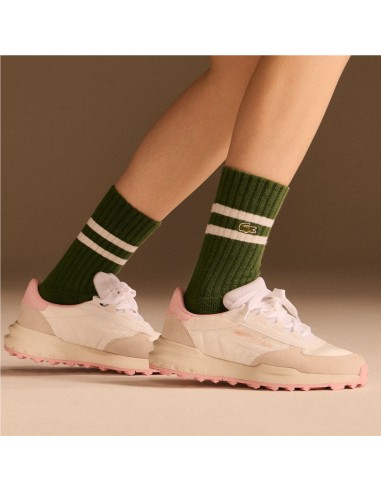 Zapatilla Lacoste de Mujer Elite Active Evo, en blanco y rosa