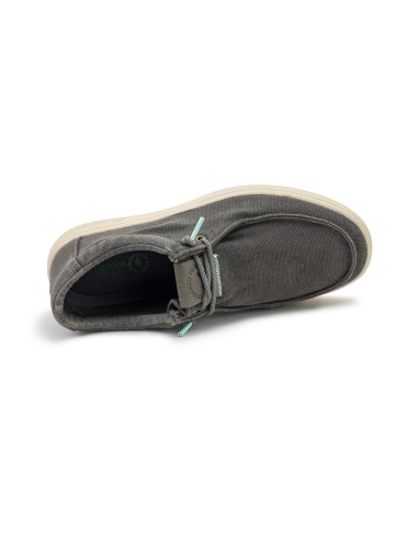 8411E TEAL zapato wallabi NATURAL WORLD unisex, de algodón orgánico.