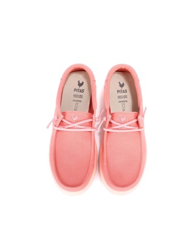 Zapato wallabi WALK IN PITAS de mujer CANNES, de algodon, suela de 4cm