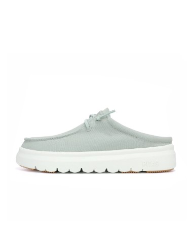 MONACO zueco de algodón Walk in Pitas de suela de 4 cm