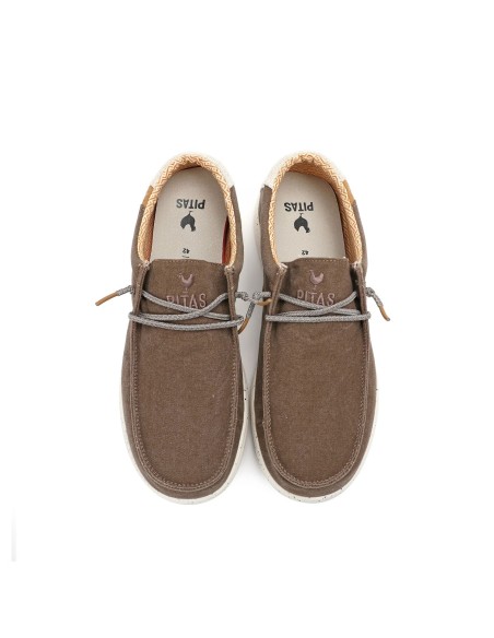 NIAS zapato de hombre WALK IN PITAS tipo wallabi en algodon y lino