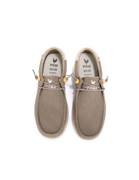 WP150 RYAN zapato wallabi WALK IN PITAS de hombre de algodon y lino.