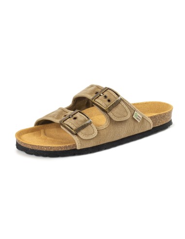 7001E TROPIC Sandalia Natural World con dos tiras de algodón