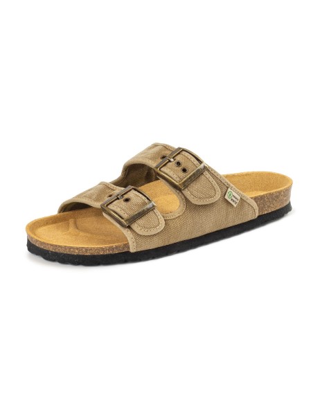 7001E TROPIC Sandalia Natural World con dos tiras de algodón