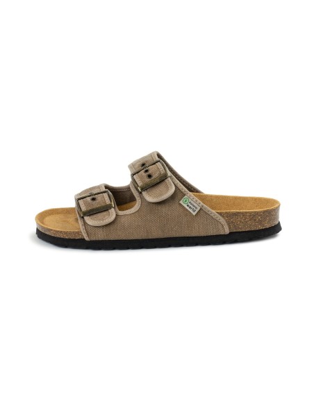 7001E TROPIC Sandalia Natural World con dos tiras de algodón