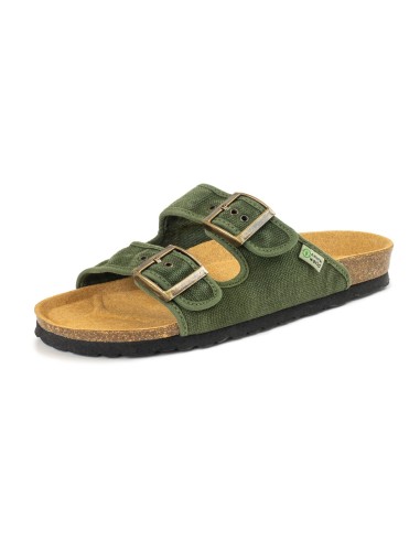 7001E TROPIC Sandalia Natural World con dos tiras de algodón