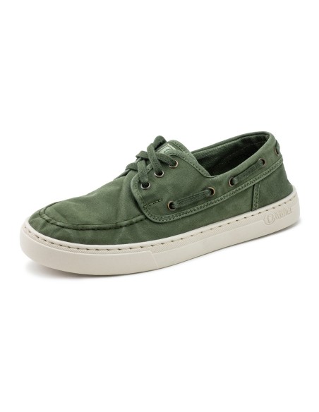 6603E OLD QUERCIA zapato nautico de hombre NATURAL WORLD de algodón