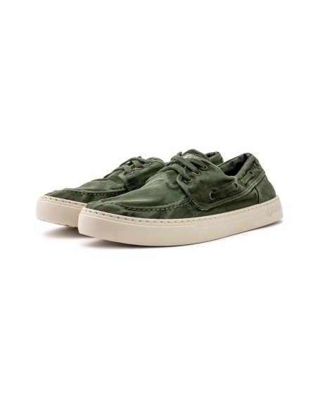 6603E OLD QUERCIA zapato nautico de hombre NATURAL WORLD de algodón