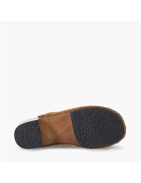 SUPERGA zueco de mujer 3016 SUEDE, de serraje y estilo holandes.