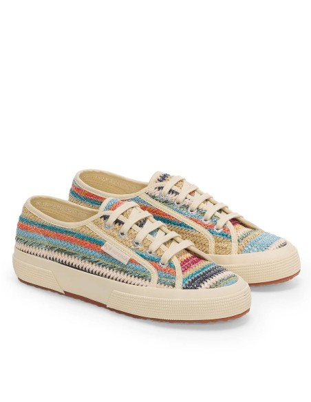 SUPERGA 2750 rafia multicolor de mujer.