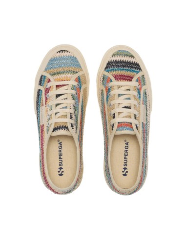 SUPERGA 2750 rafia multicolor de mujer.