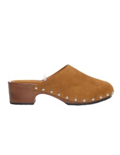 SUPERGA zueco de mujer 3016 SUEDE, de serraje y estilo holandes.
