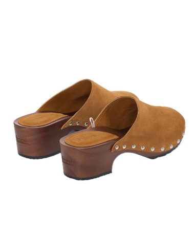 SUPERGA zueco de mujer 3016 SUEDE, de serraje y estilo holandes.