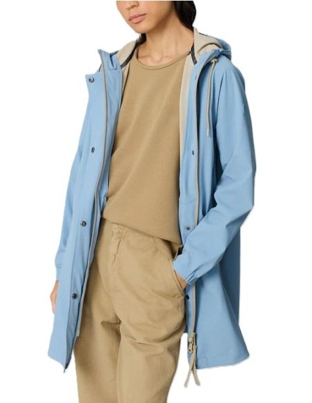PARKA MUJER SOFTSHELL CAPUCHA FADED DENIM