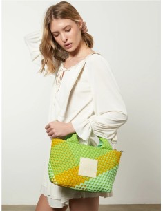 AMELIA BOLSO TRENZADO PEQUEÑO VERDE 2