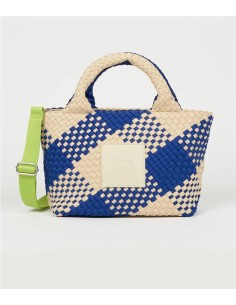 AMELIA BOLSO TRENZADO PEQUEÑO AZUL
