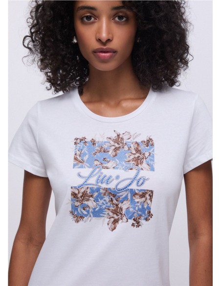 CAMISETA LOGO PIEDRECITAS PECH BLANCO