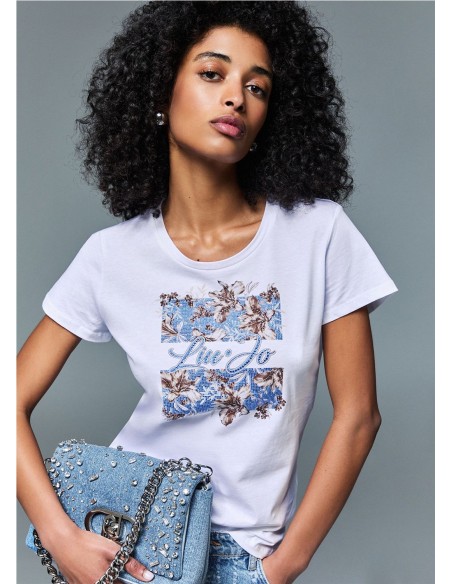 CAMISETA LOGO PIEDRECITAS PECH BLANCO