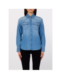 CAMISA BASICA DENIM AZUL CELESTE