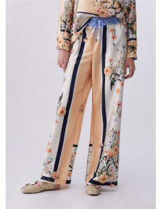 PANT.GOMA RAYAS PIERNA ESTAMP AZUL
