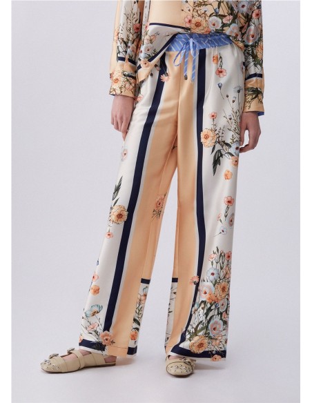 PANT.GOMA RAYAS PIERNA ESTAMP AZUL