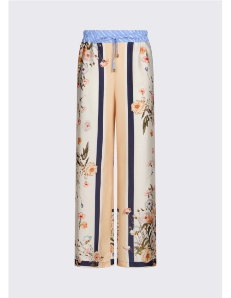 PANT.GOMA RAYAS PIERNA ESTAMP AZUL