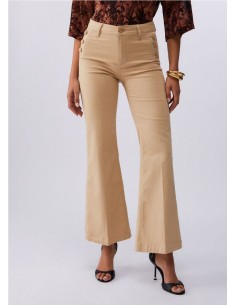 FLARE HW PANT.MARINERO CAMPANA CREMA